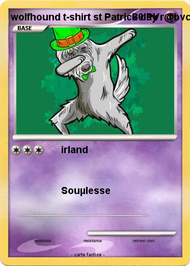 Pokemon wolfhound t-shirt st Patrick day r@bvc