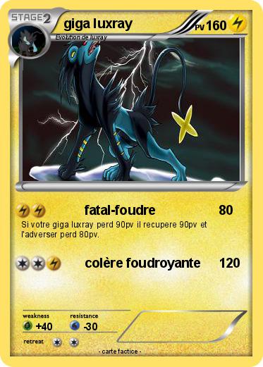 Pokemon giga luxray