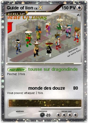Pokemon Guide of lion