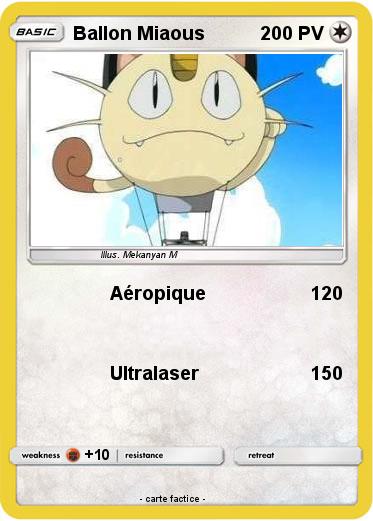 Pokemon Ballon Miaous