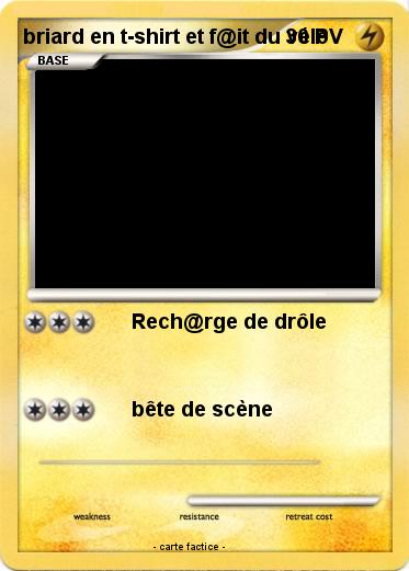 Pokemon briard en t-shirt et f@it du vélo