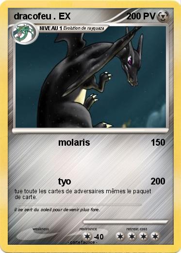 Pokemon dracofeu . EX