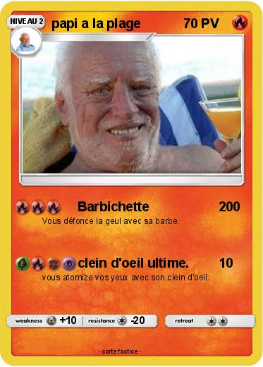 Pokemon papi a la plage