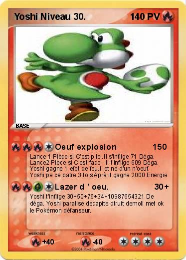 Pokemon Yoshi Niveau 30.