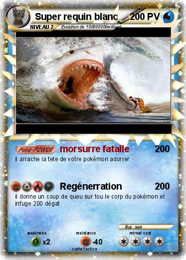 Pokemon Super requin blanc