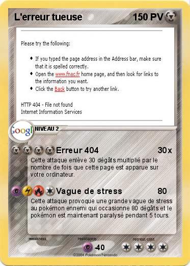 Pokemon L'erreur tueuse