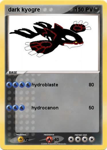 Pokemon dark kyogre