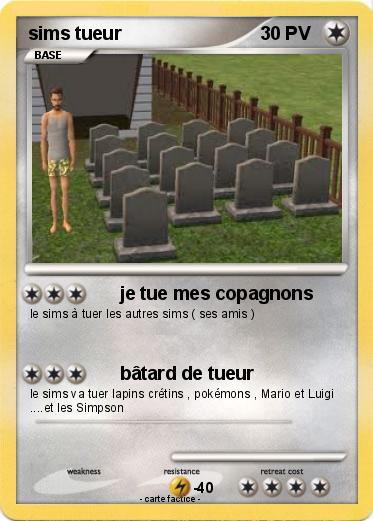 Pokemon sims tueur