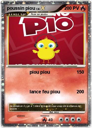 Pokemon poussin piou