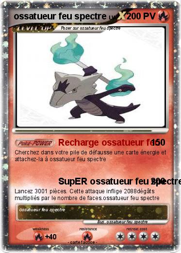 Pokemon ossatueur feu spectre