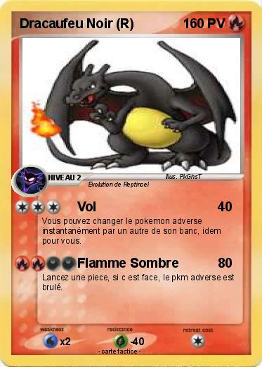 Pokemon Dracaufeu Noir (R)