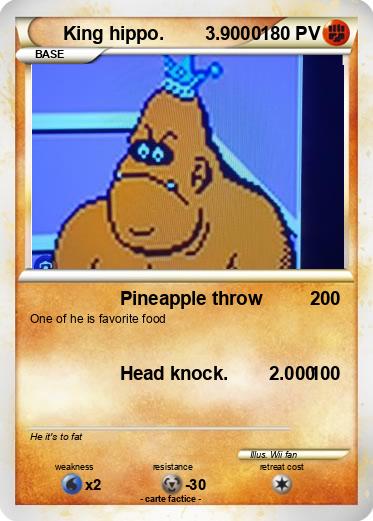 Pokemon King hippo.        3.9000