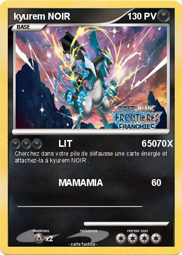 Pokemon kyurem NOIR