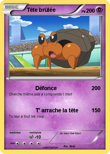 Pokemon Tête brûlée