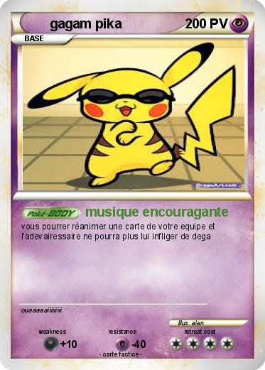 Pokemon gagam pika