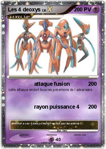 Pokemon Les 4 deoxys