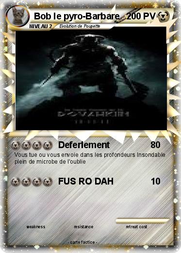 Pokemon Bob le pyro-Barbare