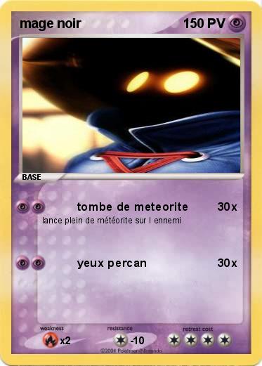 Pokemon mage noir