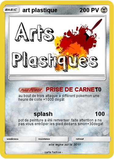 Pokemon art plastique