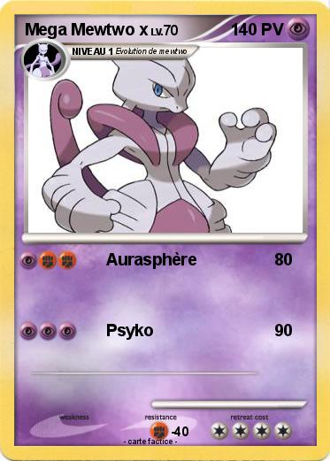 Pokemon Mega Mewtwo x