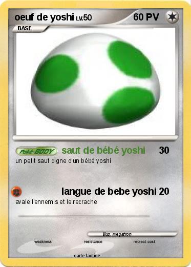 Pokemon oeuf de yoshi