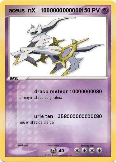 Pokemon aceus  nX   1000000000000