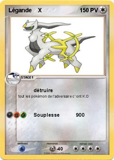 Pokemon Légande    X