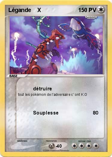 Pokemon Légande    X
