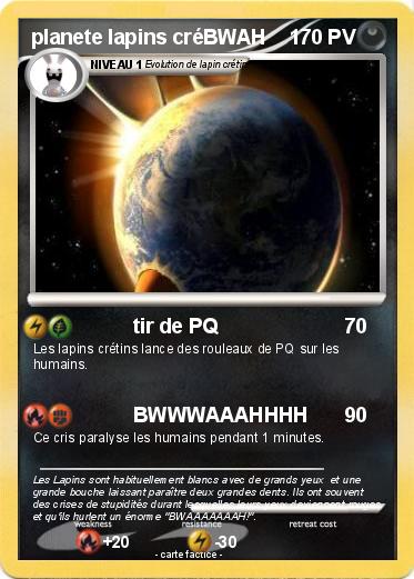 Pokemon planete lapins créBWAH