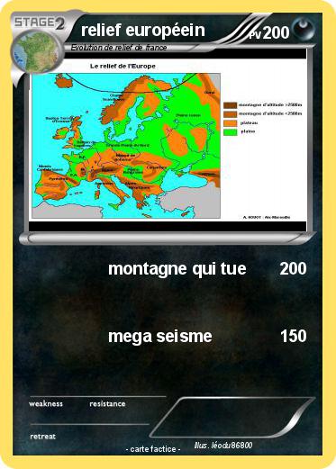 Pokemon relief européein