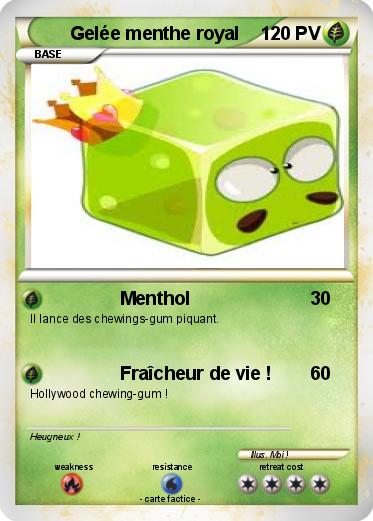 Pokemon Gelée menthe royal