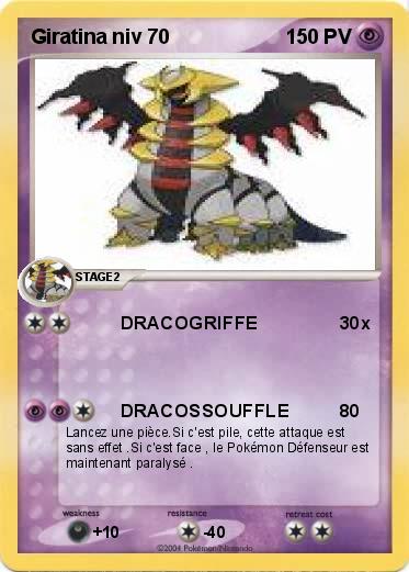 Pokemon Giratina niv 70