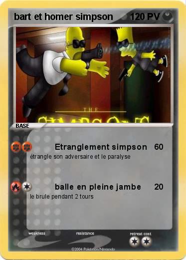 Pokemon bart et homer simpson