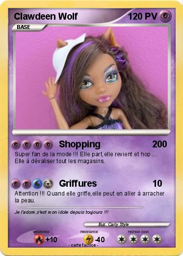 Pokemon Clawdeen Wolf