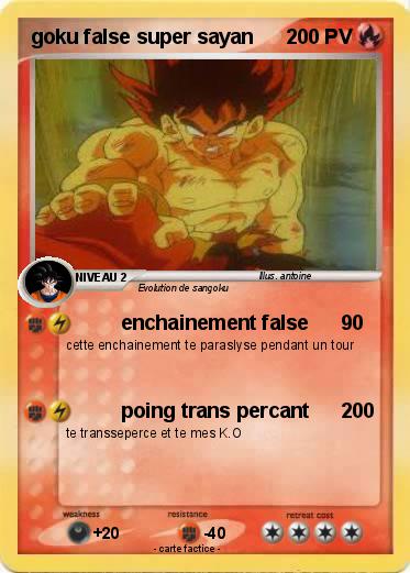 Pokemon goku false super sayan