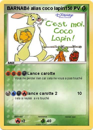 Pokemon BARNABé alias coco lapin