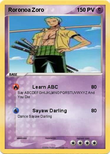 Pokemon Roronoa Zoro