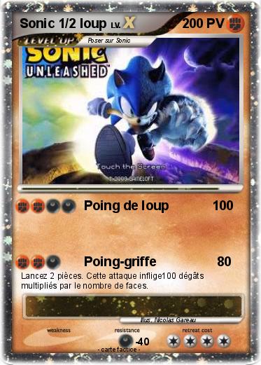Pokemon Sonic 1/2 loup