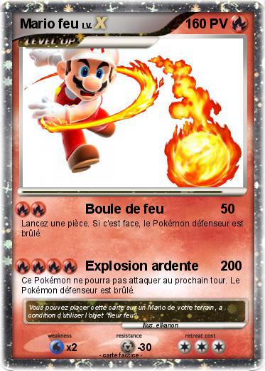 Pokemon Mario feu