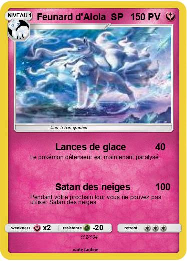 Pokemon Feunard d'Alola  SP