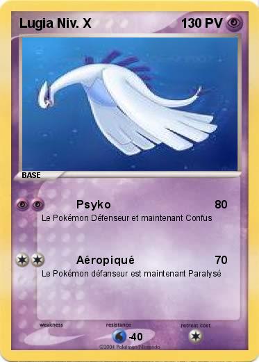 Pokemon Lugia Niv. X