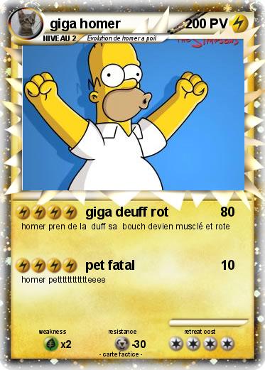 Pokemon giga homer