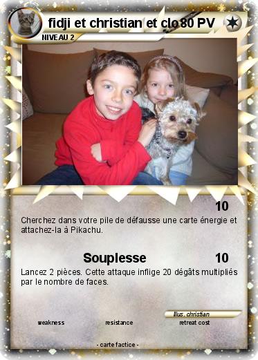 Pokemon fidji et christian et clo