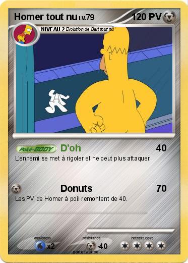 Pokemon Homer tout nu
