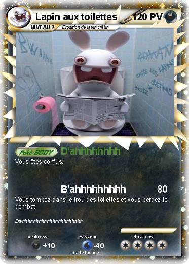 Pokemon Lapin aux toilettes