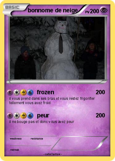 Pokemon bonnome de neige