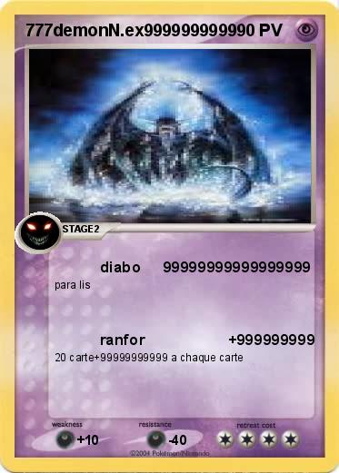 Pokemon 777demonN.ex9999999999