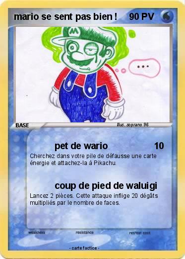 Pokemon mario se sent pas bien !