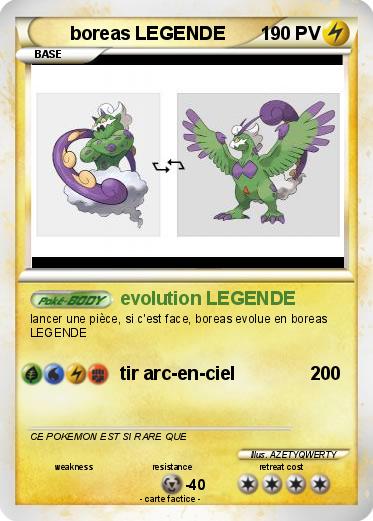 Pokemon boreas LEGENDE
