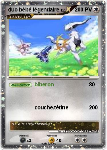 Pokemon duo bébé légendaire
